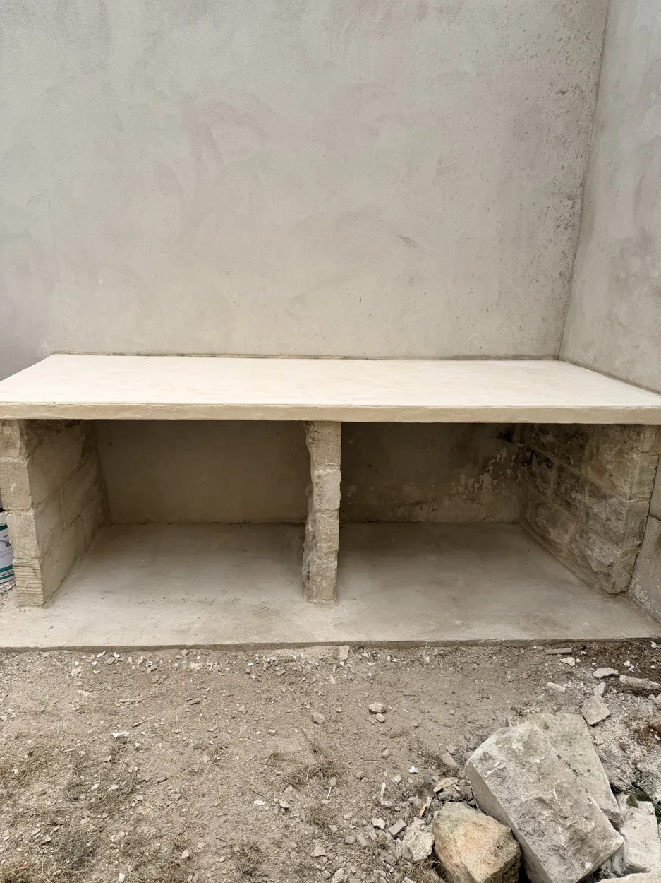 Cuisine d’été — vue 1 des travaux SAS DERVAUX