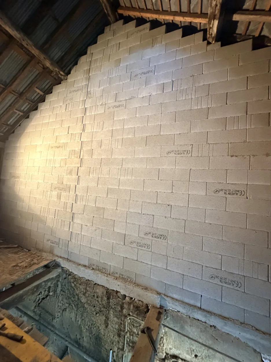 Maçonnerie & gros œuvre — vue 1 des travaux SAS DERVAUX