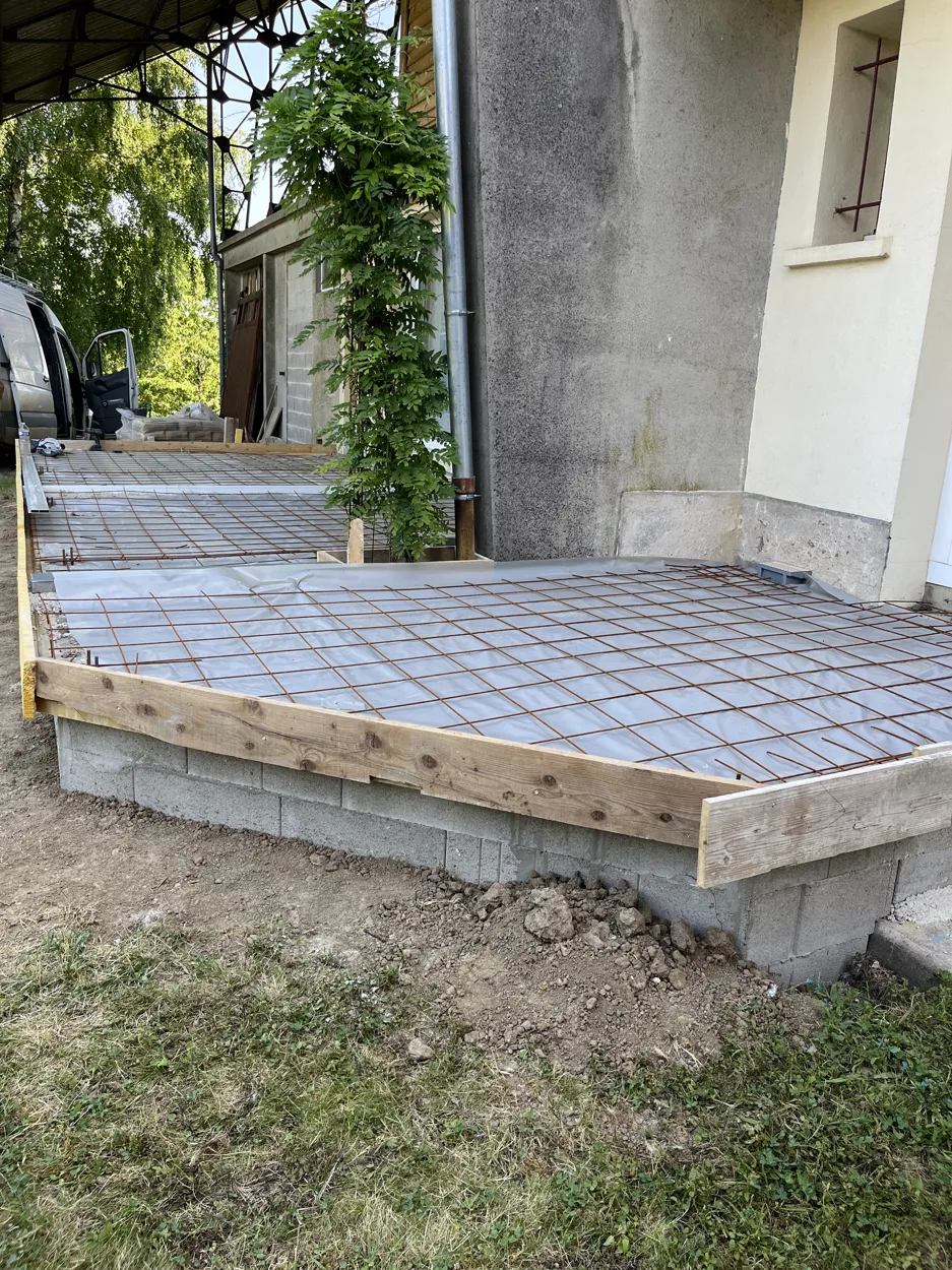 Dalles & supports — vue 5 des travaux SAS DERVAUX